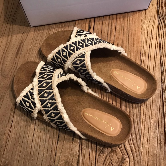 Anthropologie Callie Criss Cross Slide Sandals - Picture 8 of 10
